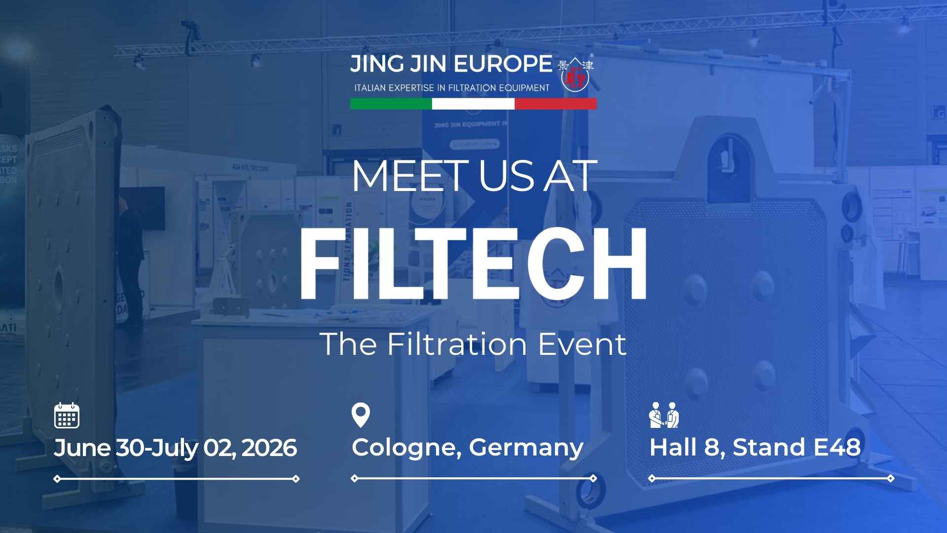 Meet us at Filtech - The Filtration Event